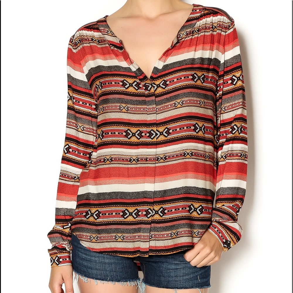 BB DAKOTA Veranda Peasant Top